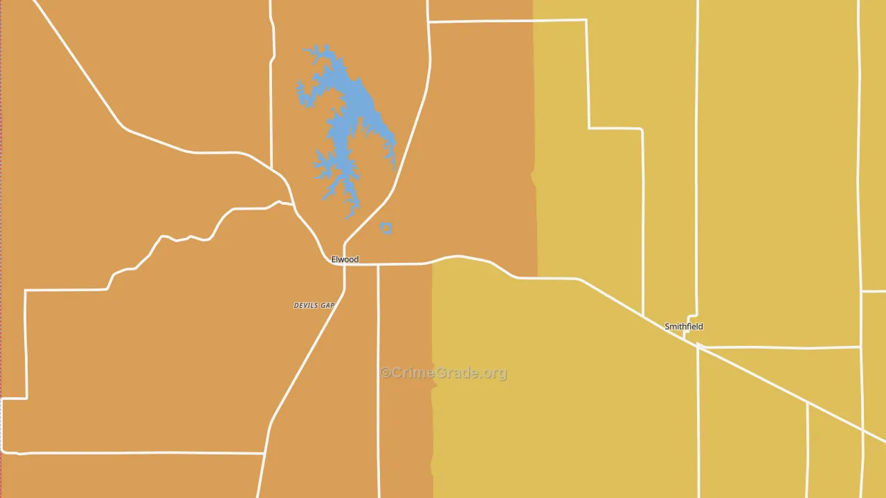 Gosper County, NE Map of Drug-Related Crime Rates
