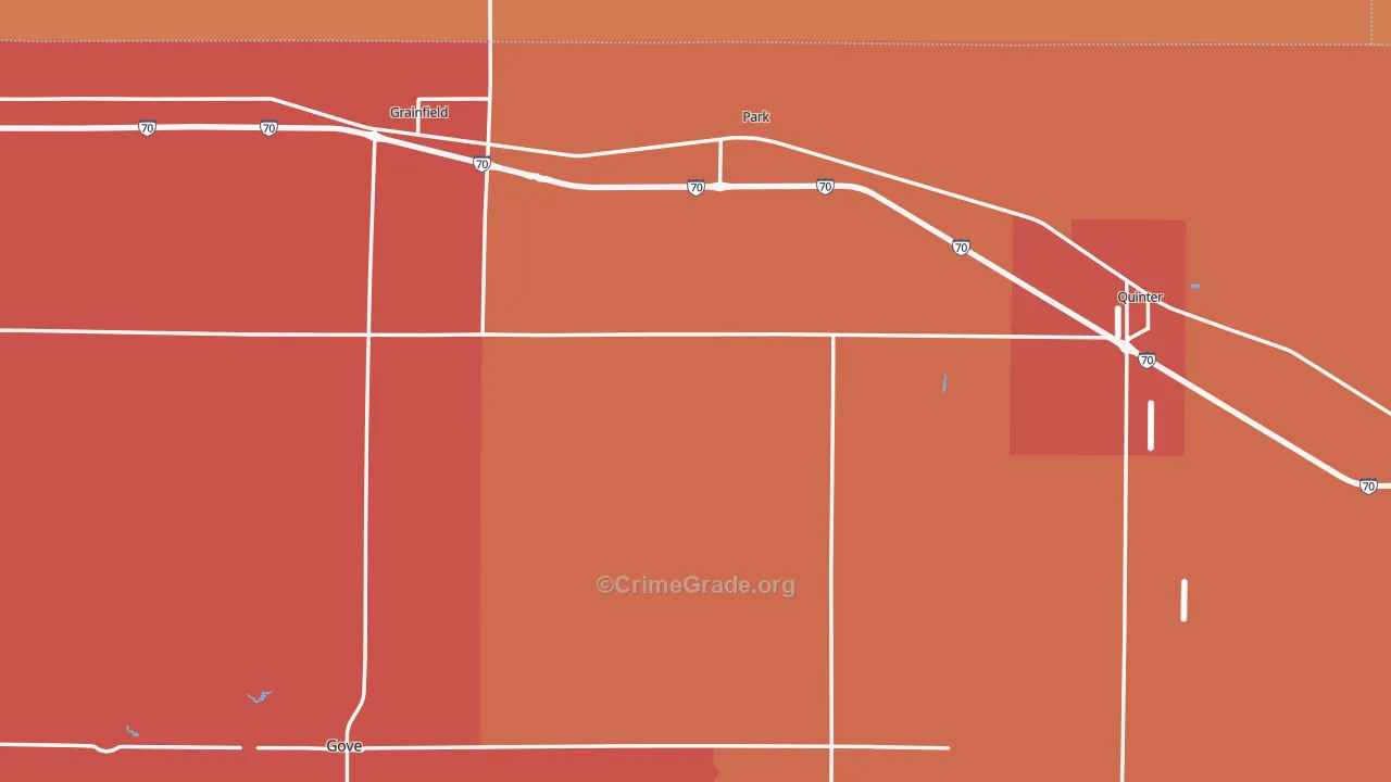 Gove County, KS Map of Drug-Related Crime Rates