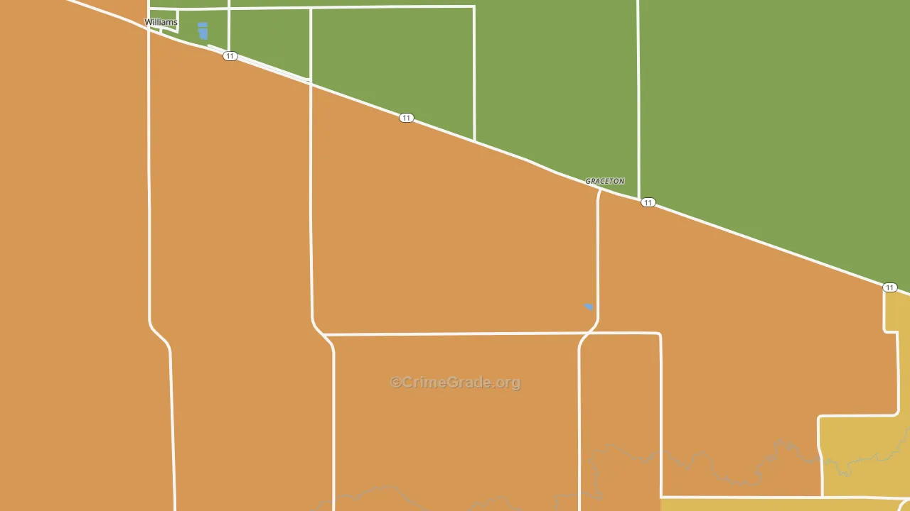 Graceton, MN Map of Drug-Related Crime Rates