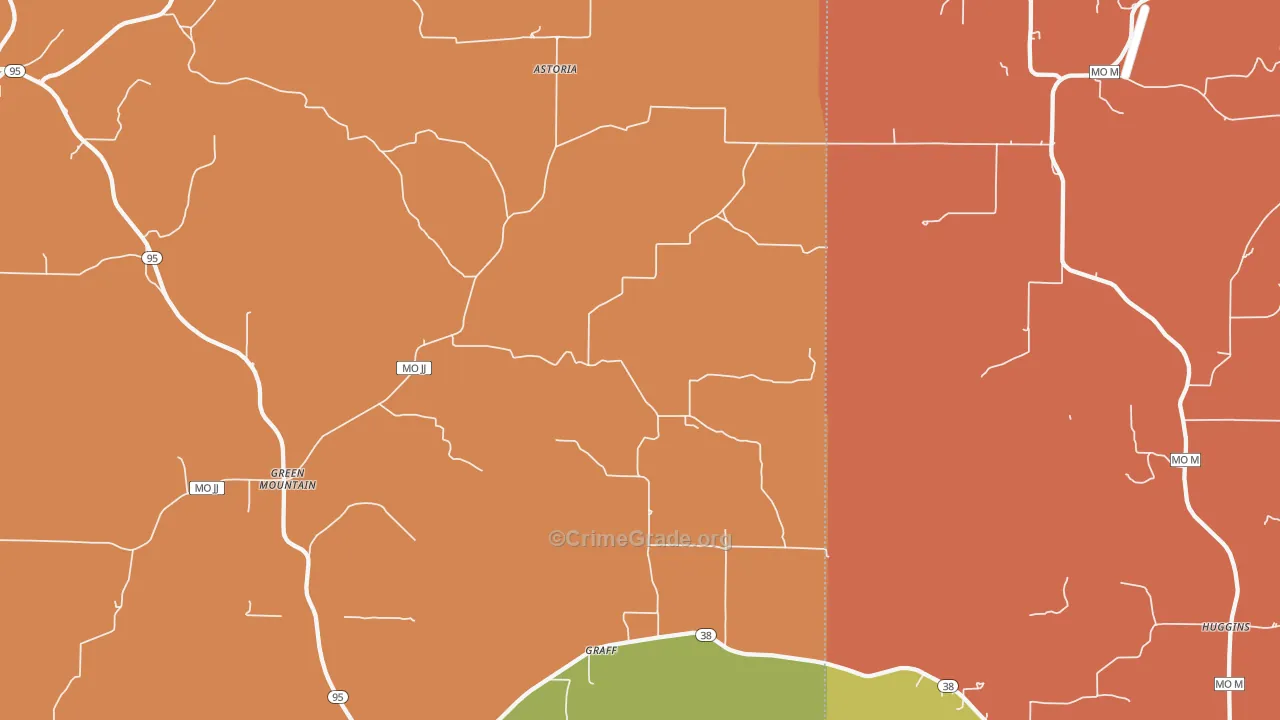 Graff, MO Map of Drug-Related Crime Rates