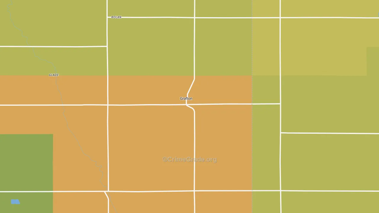 Grafton, IA Map of Drug-Related Crime Rates