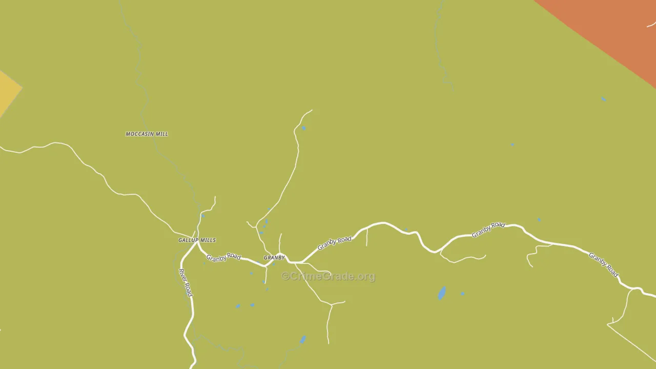 Granby, VT Map of Drug-Related Crime Rates