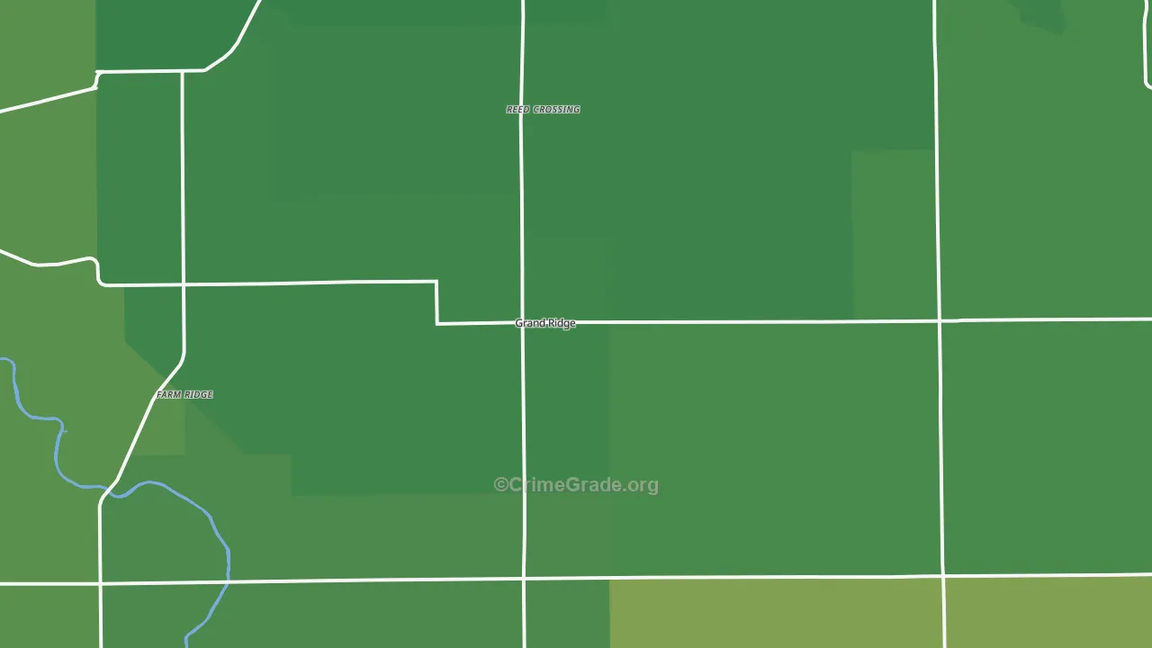 Grand Ridge, IL Map of Drug-Related Crime Rates