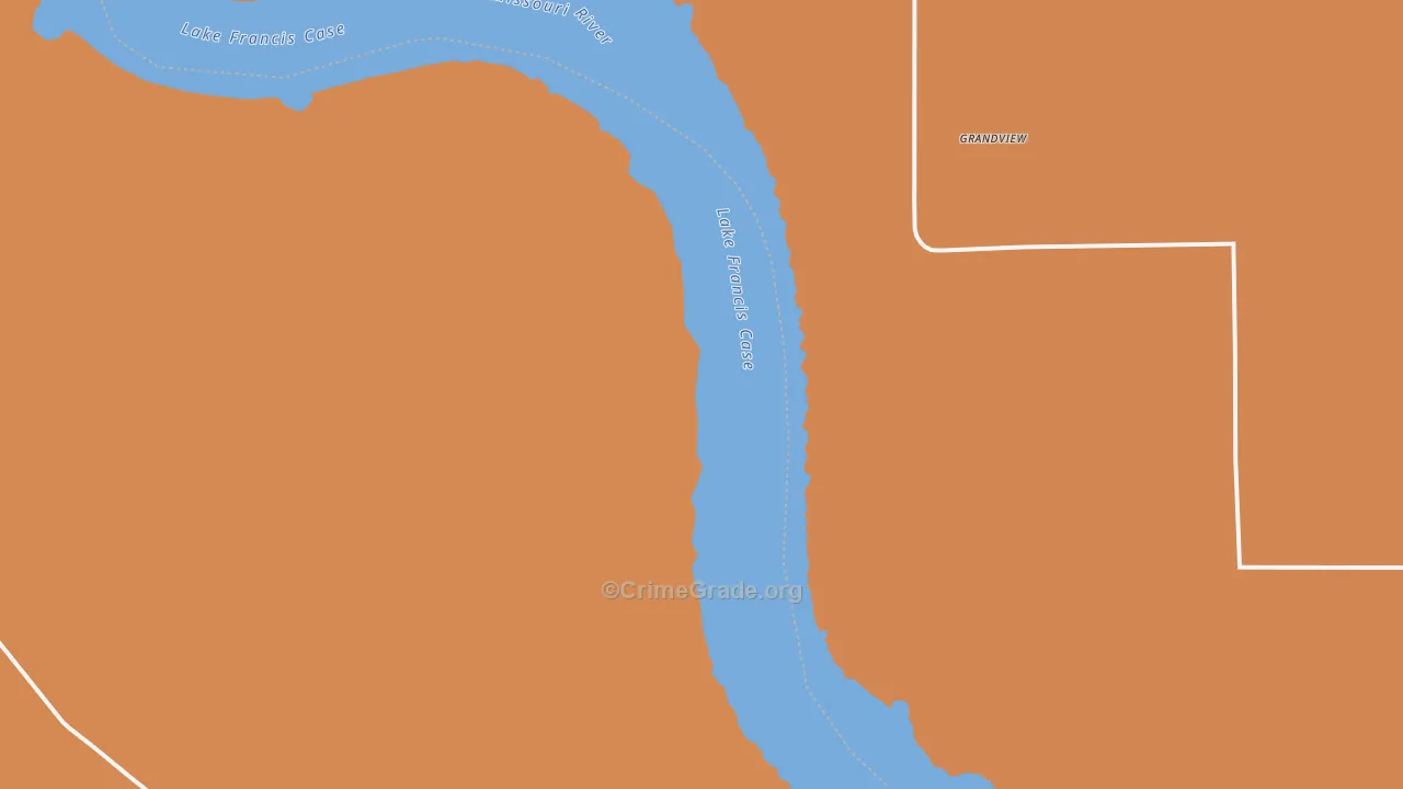 Grandview, SD Map of Drug-Related Crime Rates