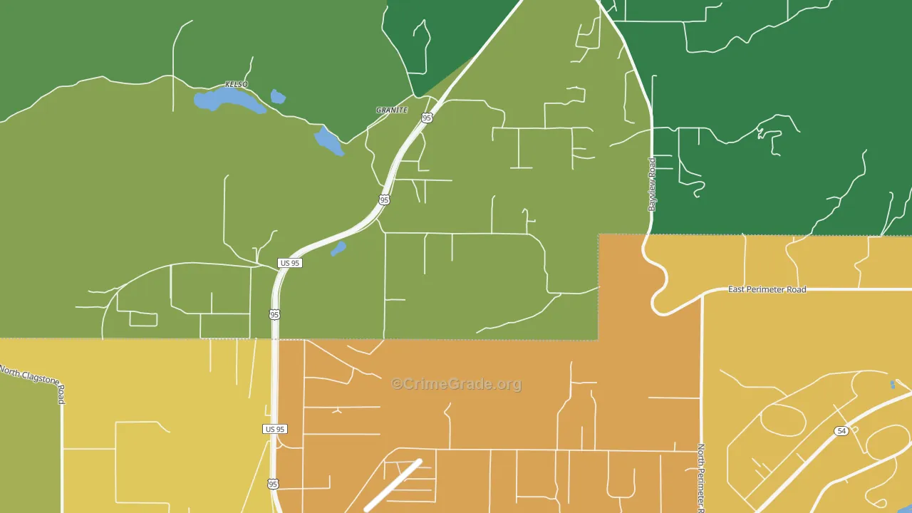 Granite, ID Map of Drug-Related Crime Rates