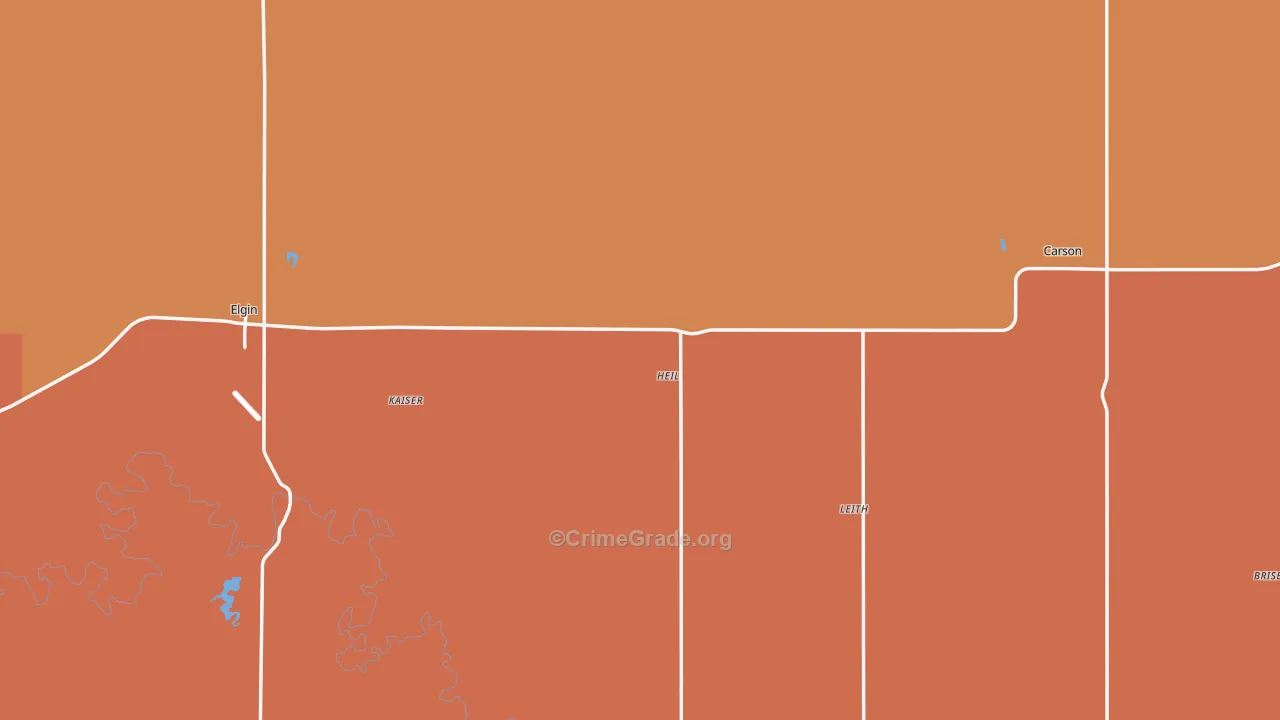Grant County, ND Map of Drug-Related Crime Rates