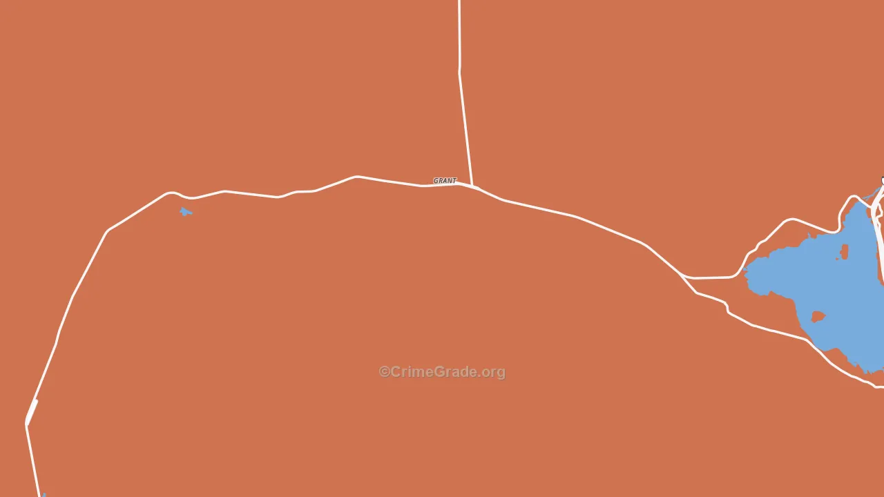 Grant, MT Map of Drug-Related Crime Rates