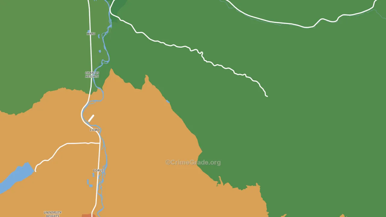 Grantsdale, MT Map of Drug-Related Crime Rates