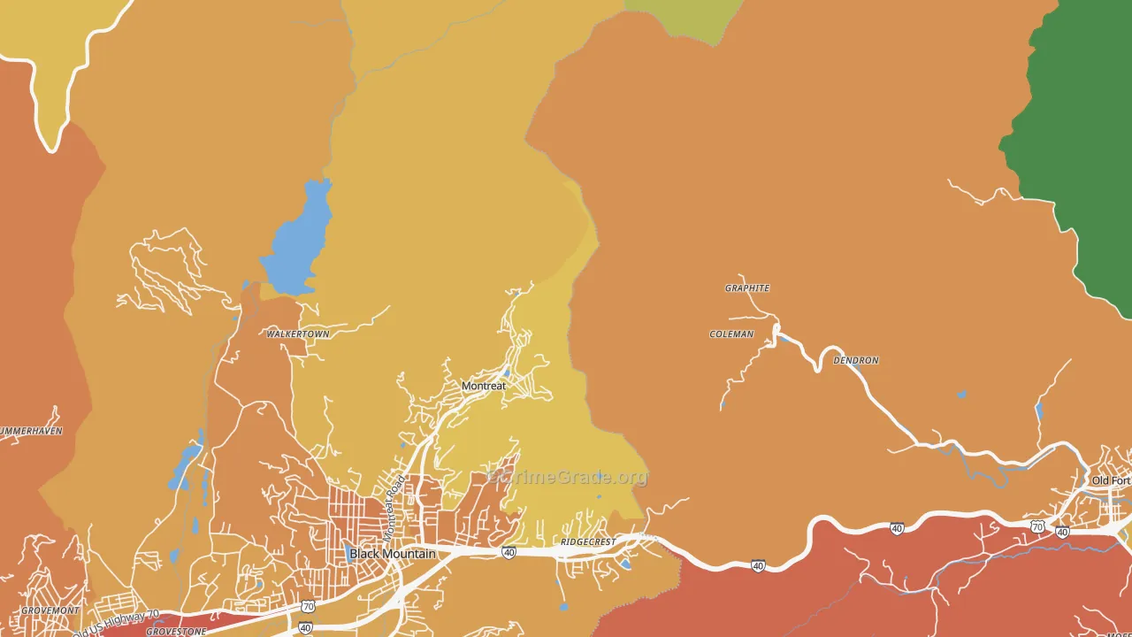 Graphite, NC Map of Drug-Related Crime Rates