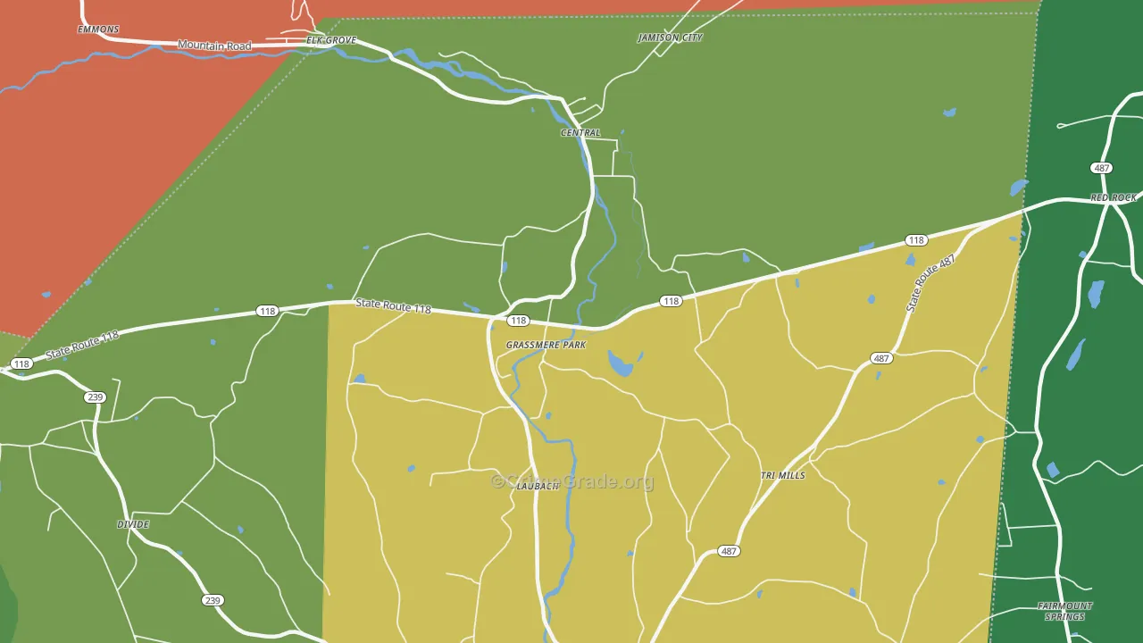 Grassmere Park, PA Map of Drug-Related Crime Rates