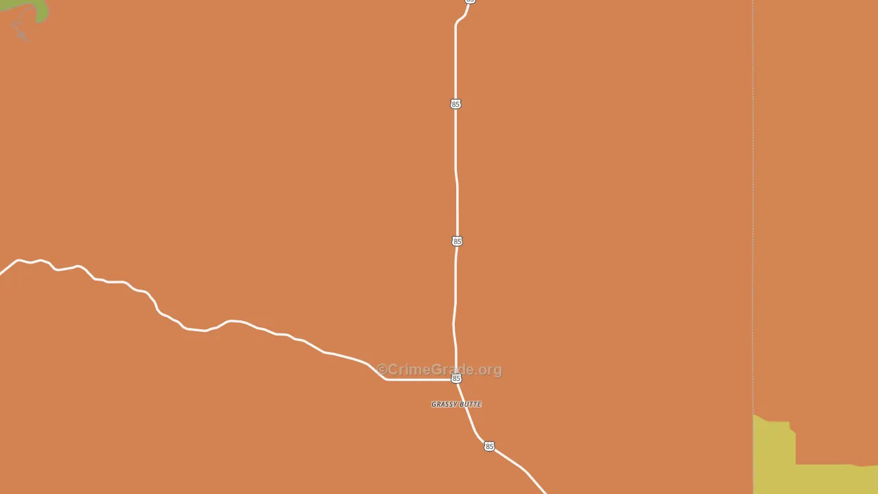 Grassy Butte, ND Map of Drug-Related Crime Rates
