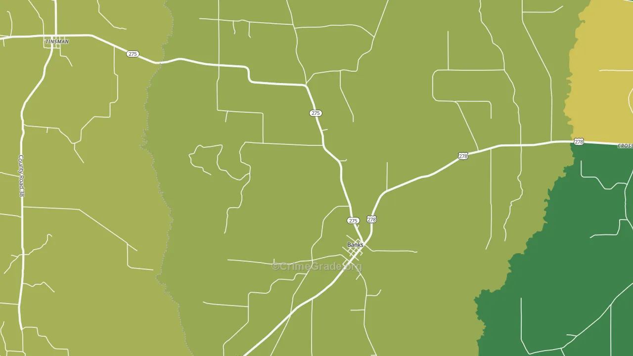 Gravelridge, AR Map of Drug-Related Crime Rates
