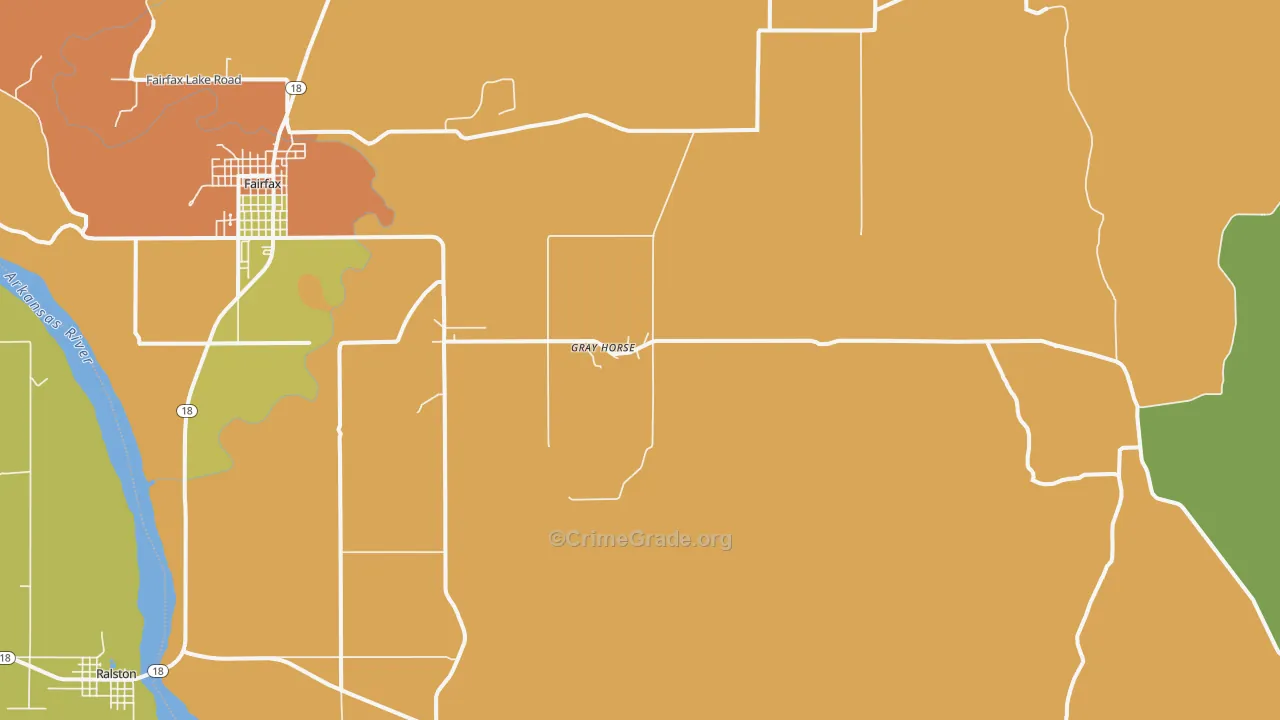 Gray Horse, OK Map of Drug-Related Crime Rates