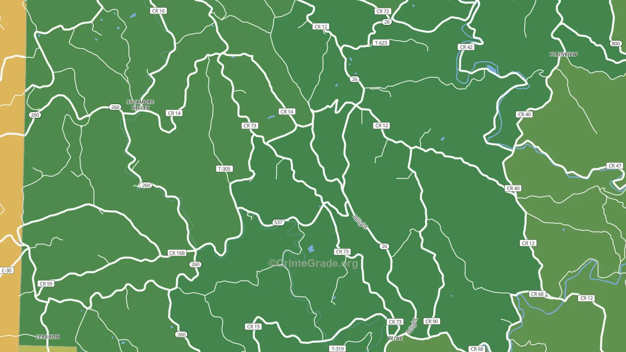 Graysville, OH Map of Drug-Related Crime Rates