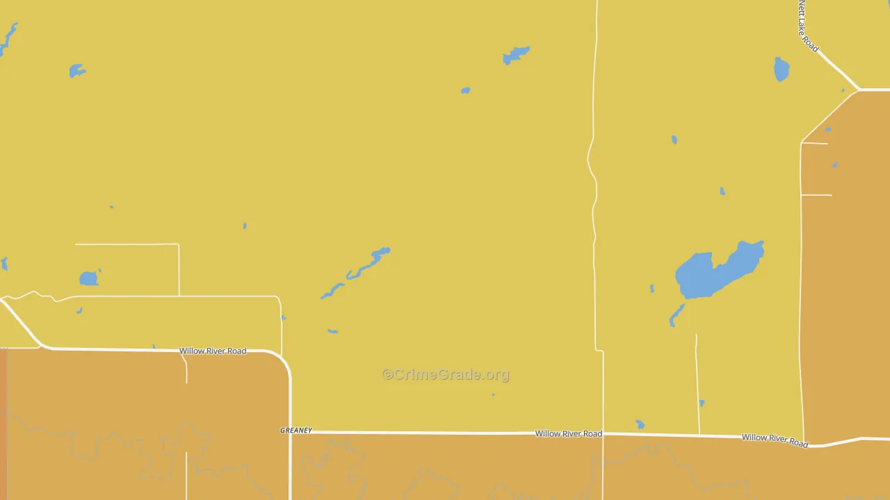 Greaney, MN Map of Drug-Related Crime Rates