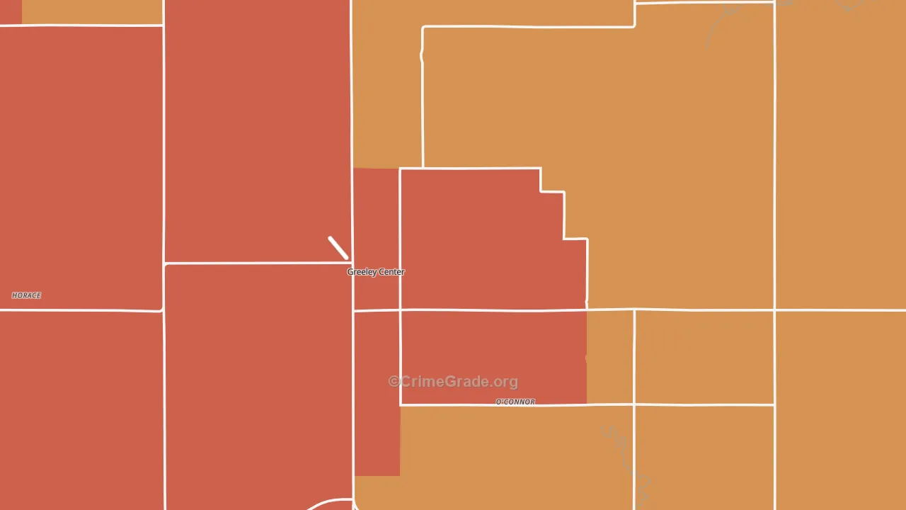 Greeley County, NE Map of Drug-Related Crime Rates