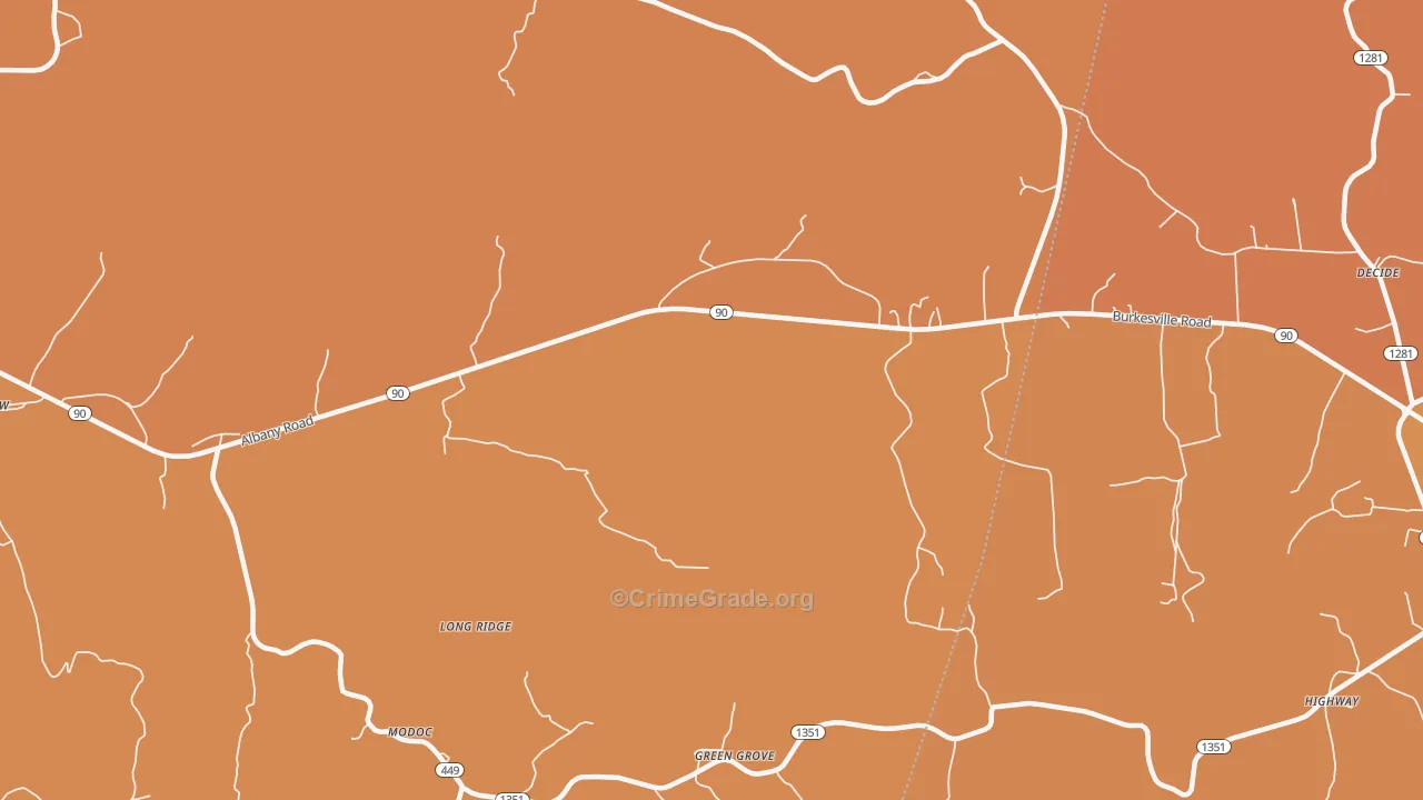 Green Grove, KY Map of Drug-Related Crime Rates