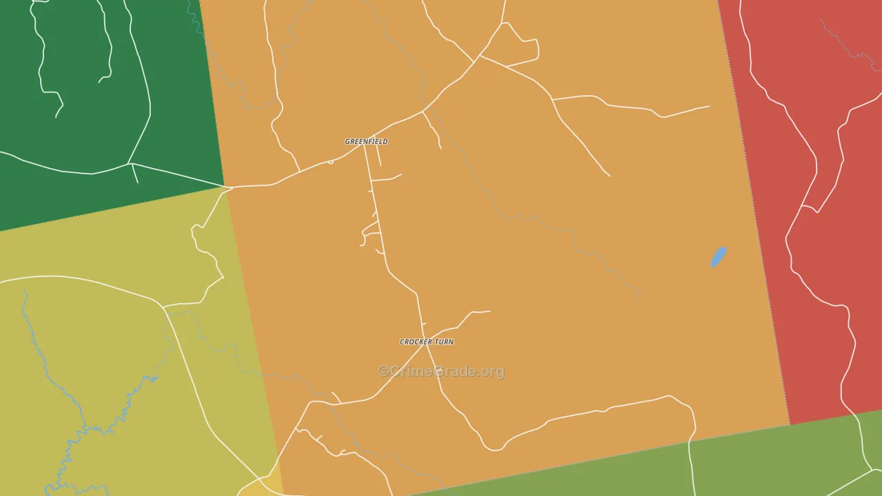 Greenfield, ME Map of Drug-Related Crime Rates