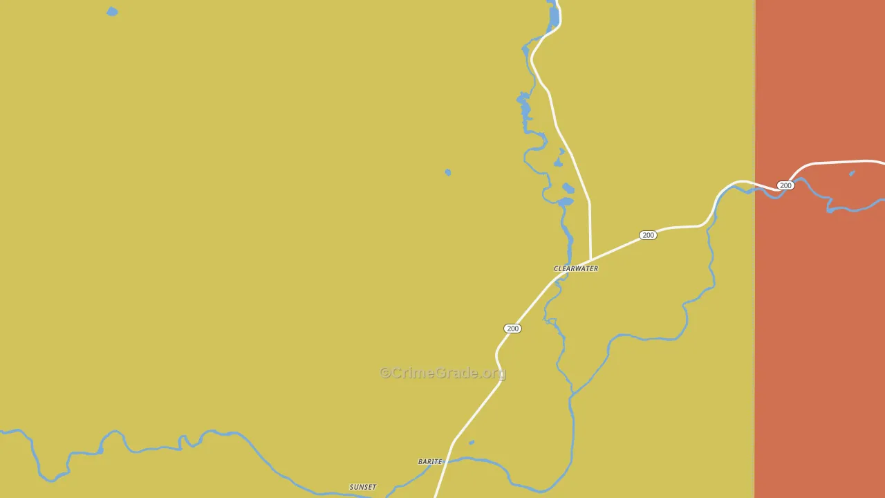 Greenough, MT Map of Drug-Related Crime Rates