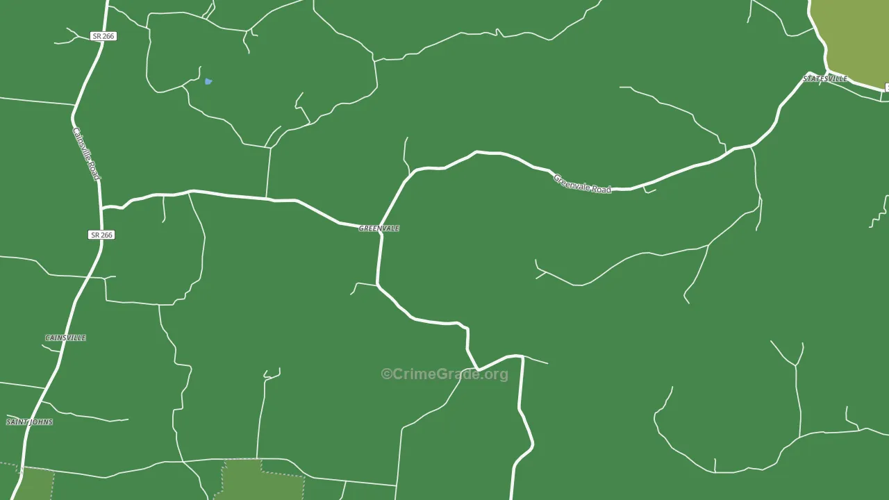 Greenvale, TN Map of Drug-Related Crime Rates