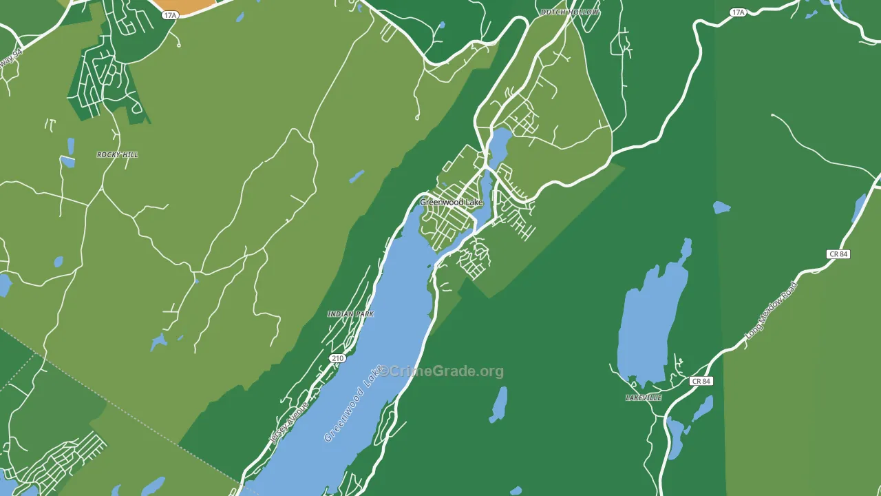 Greenwood Lake, NY Map of Drug-Related Crime Rates