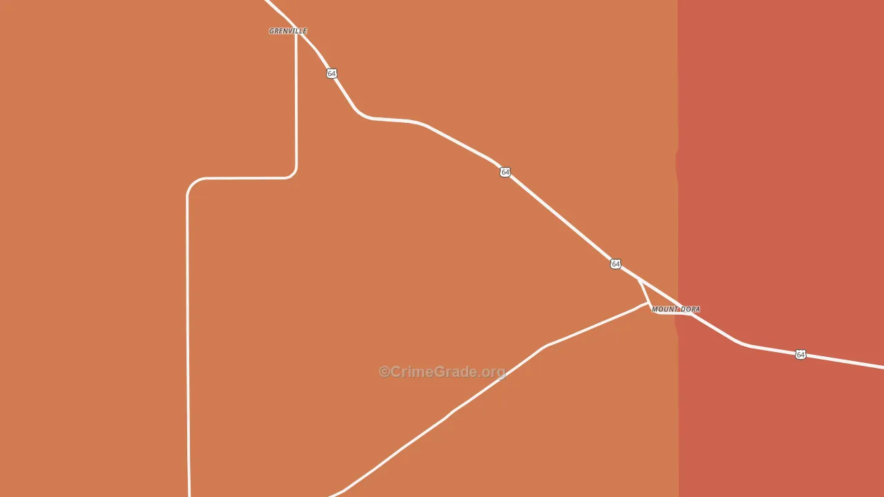 Grenville, NM Map of Drug-Related Crime Rates