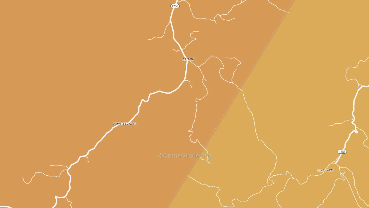 Griffin, KY Map of Drug-Related Crime Rates