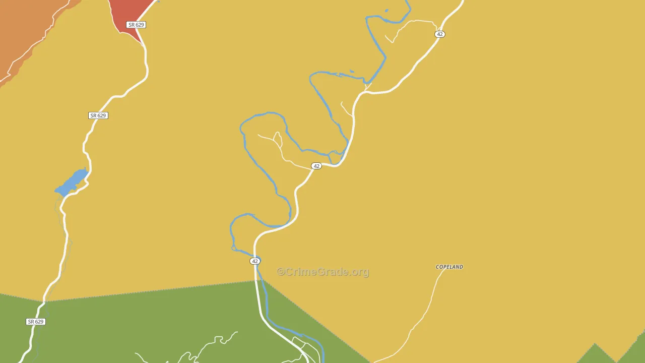 Griffith, VA Map of Drug-Related Crime Rates