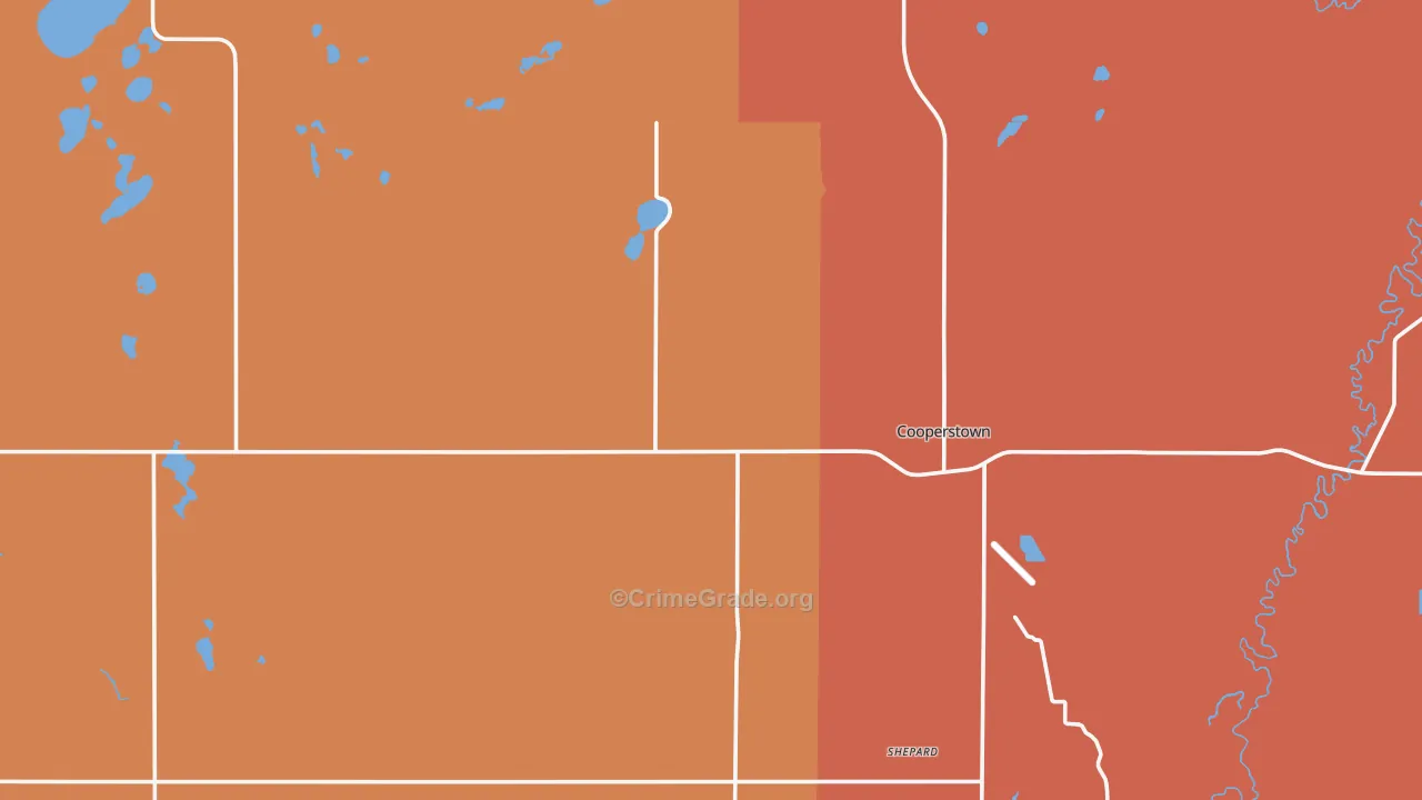 Griggs County, ND Map of Drug-Related Crime Rates