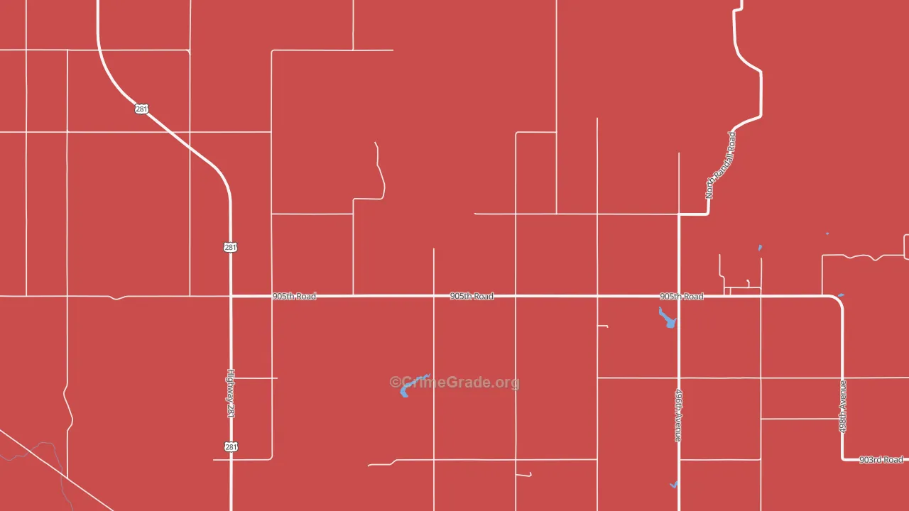 Gross, NE Map of Drug-Related Crime Rates
