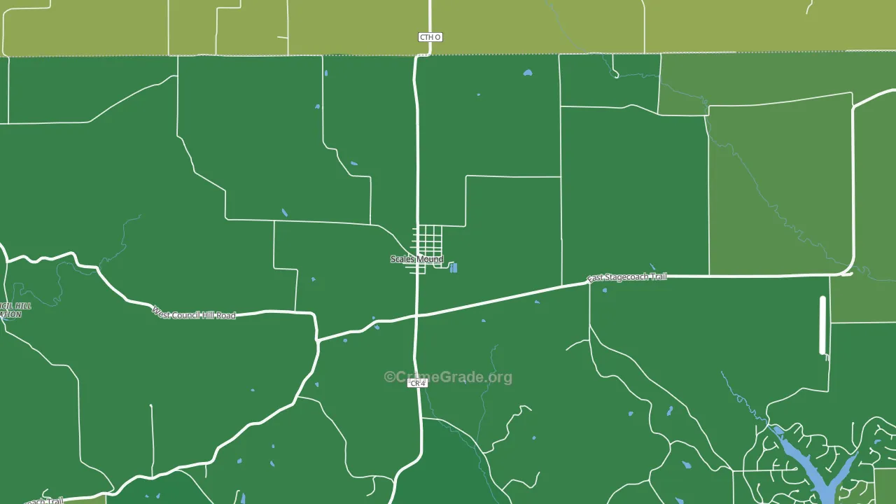 Guilford, IL Map of Drug-Related Crime Rates