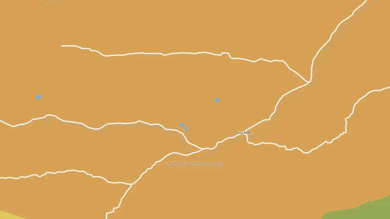 Gulnare, CO Map of Drug-Related Crime Rates