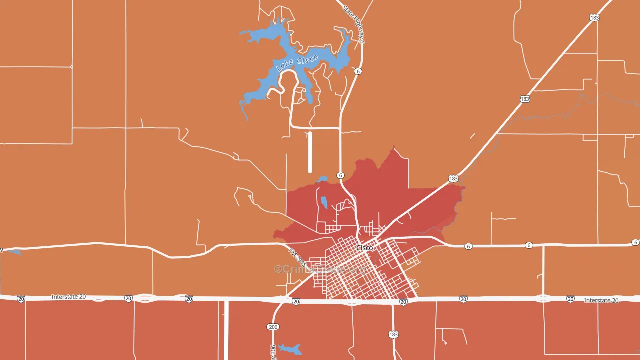 Gunsight, TX Map of Drug-Related Crime Rates