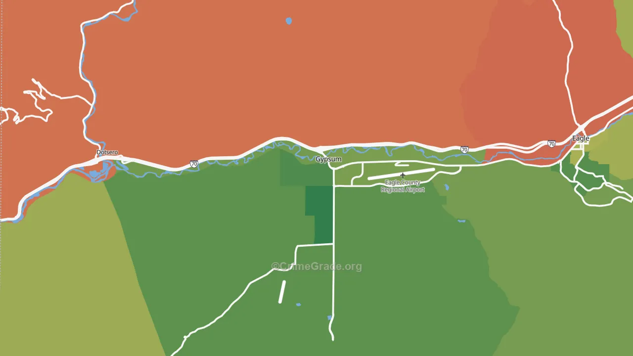 Gypsum, CO Map of Drug-Related Crime Rates