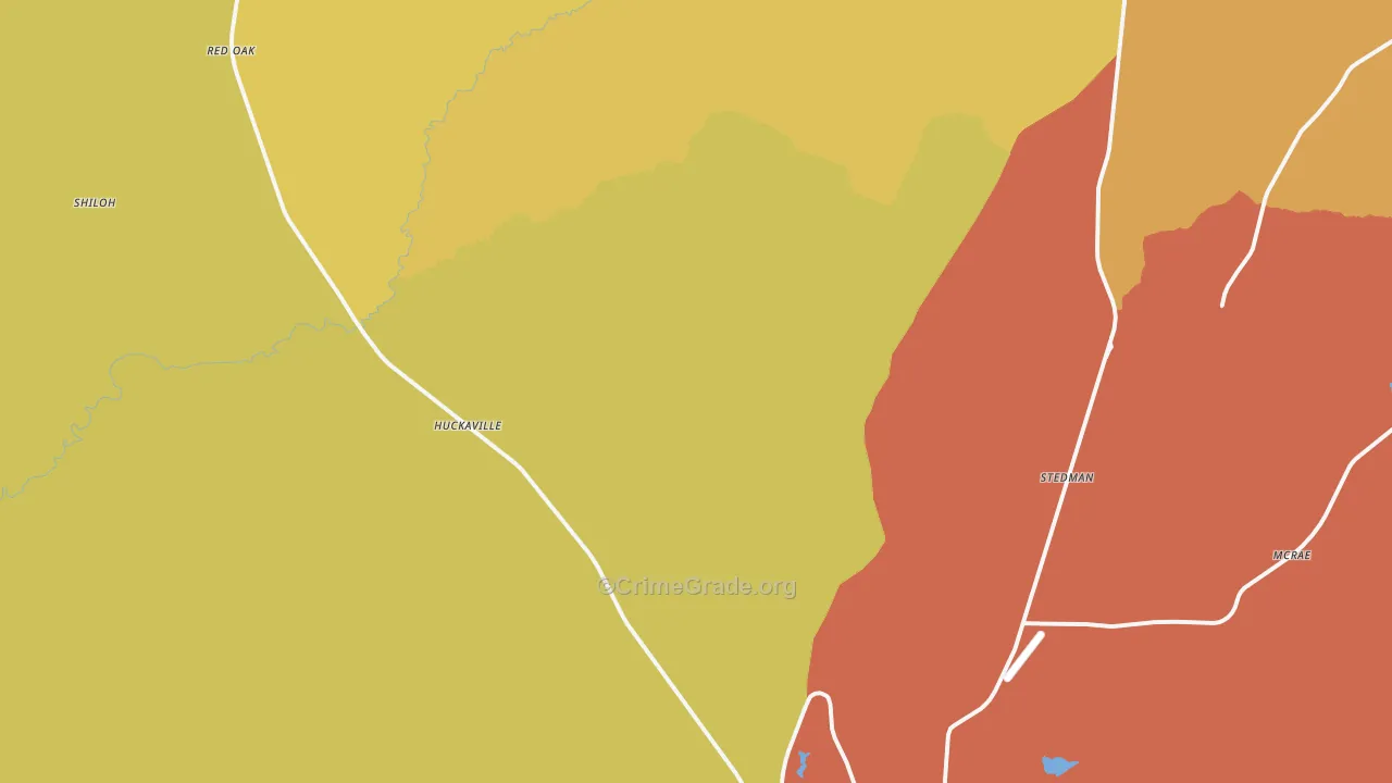 Hacoda, AL Map of Drug-Related Crime Rates