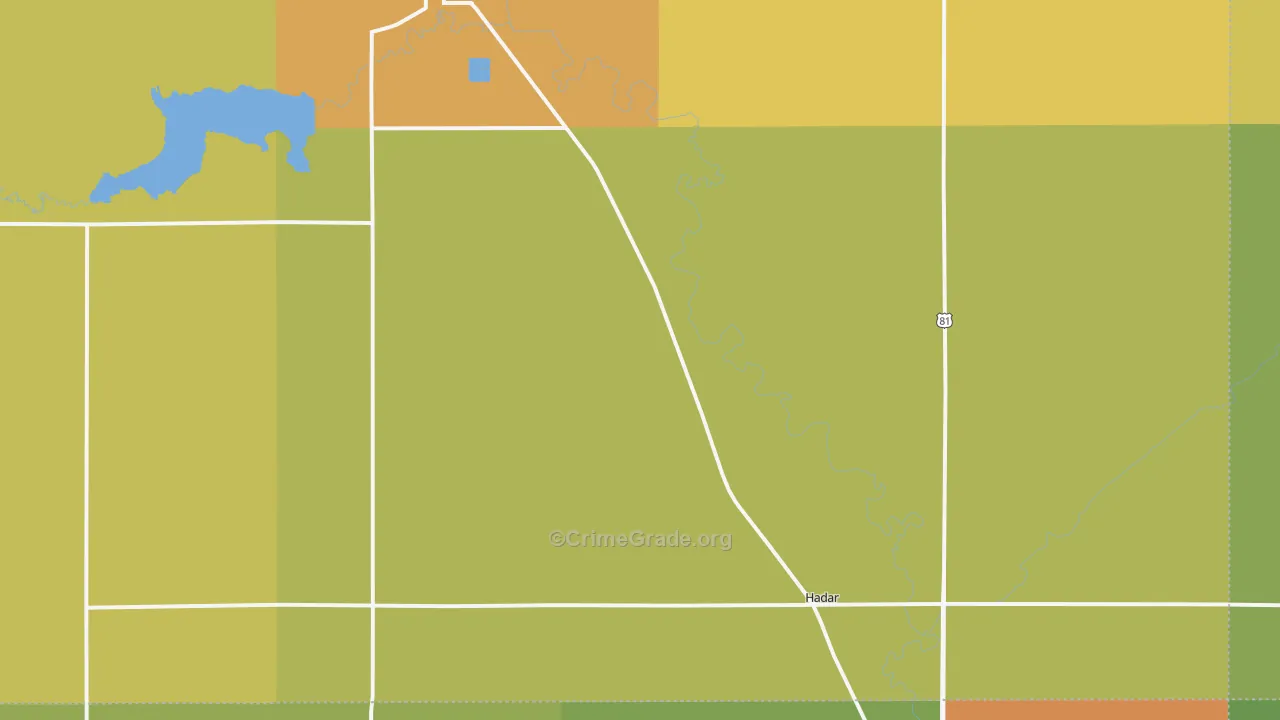 Hadar, NE Map of Drug-Related Crime Rates