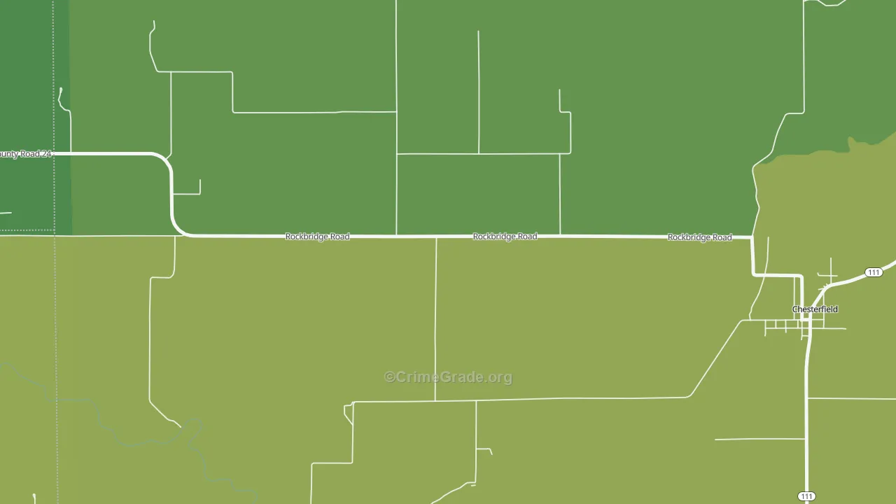 Hagaman, IL Map of Drug-Related Crime Rates