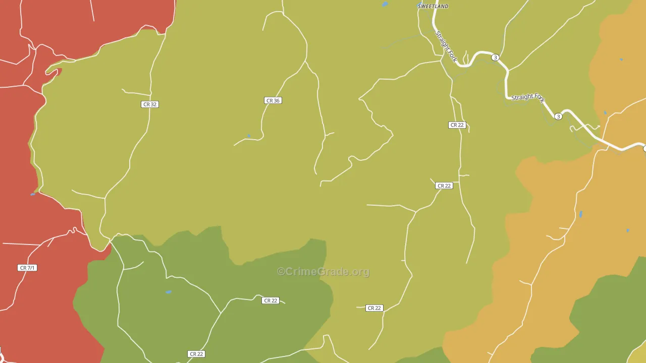 Hager, WV Map of Drug-Related Crime Rates