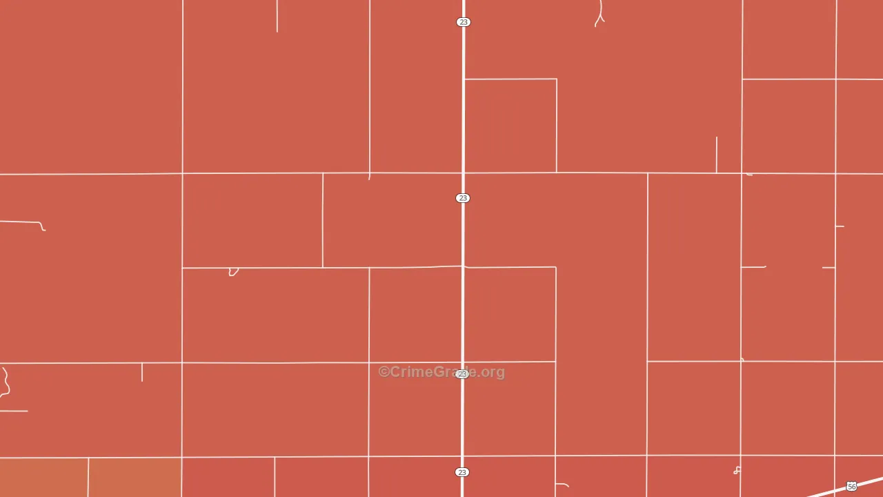Haggard, KS Map of Drug-Related Crime Rates