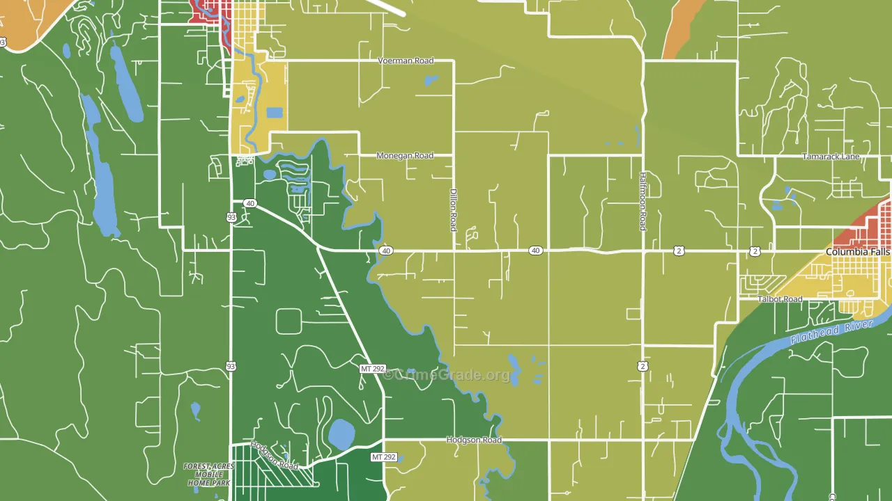 Halfmoon, MT Map of Drug-Related Crime Rates