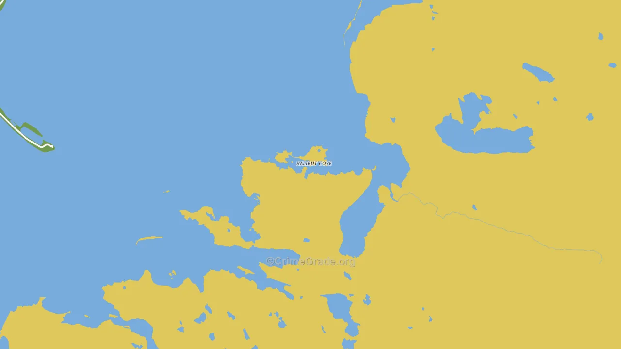 Halibut Cove, AK Map of Drug-Related Crime Rates