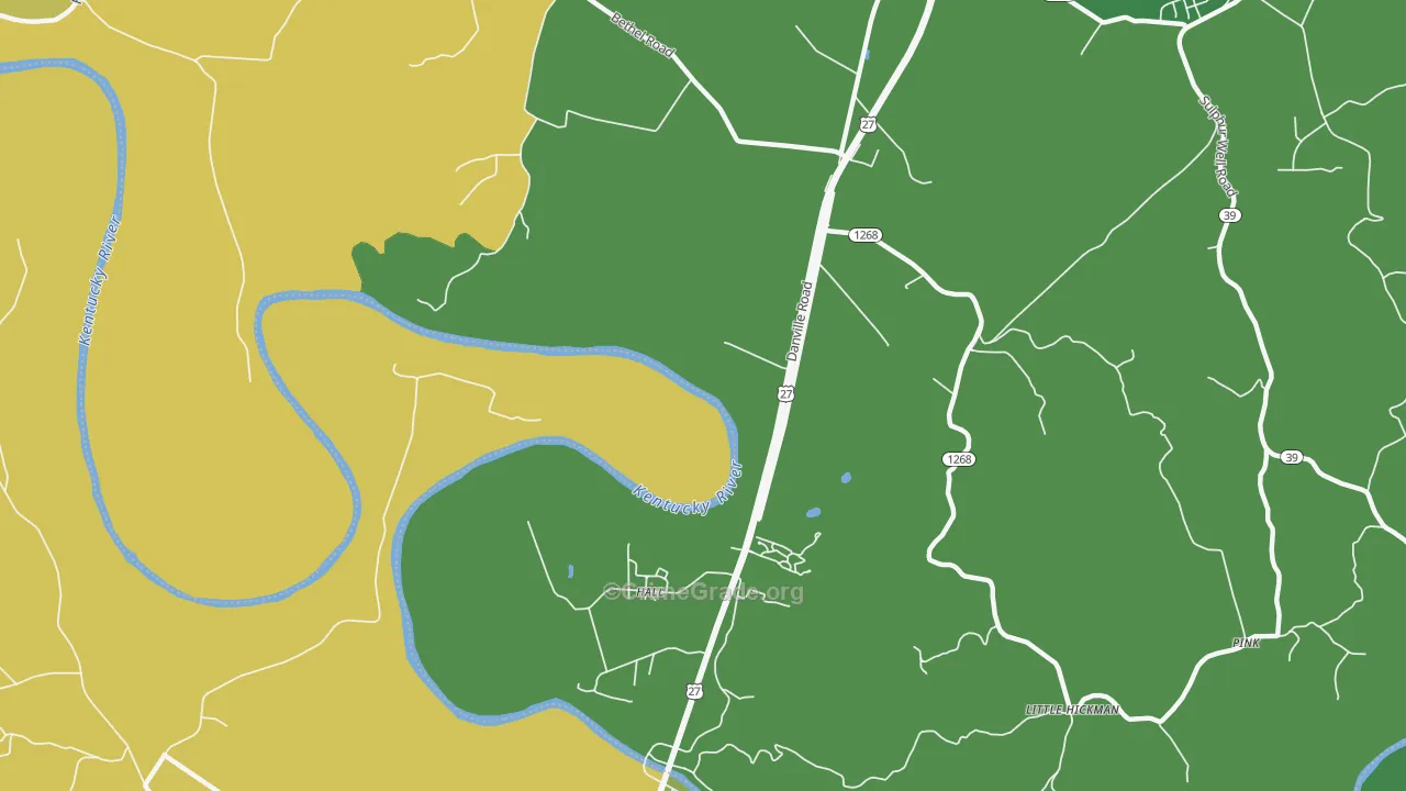 Hall, KY Map of Drug-Related Crime Rates