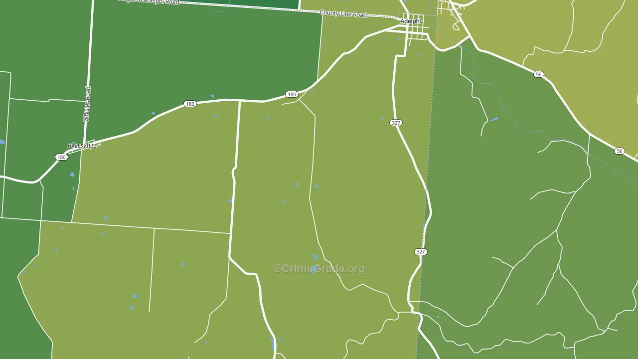 Hallsville, OH Map of Drug-Related Crime Rates