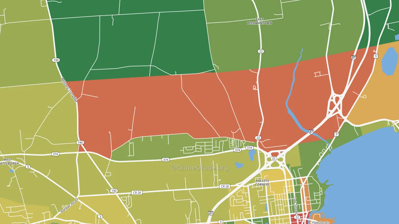 Halseys Corners, NY Map of Drug-Related Crime Rates