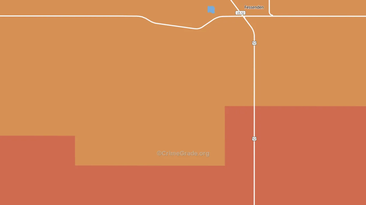 Hamberg, ND Map of Drug-Related Crime Rates