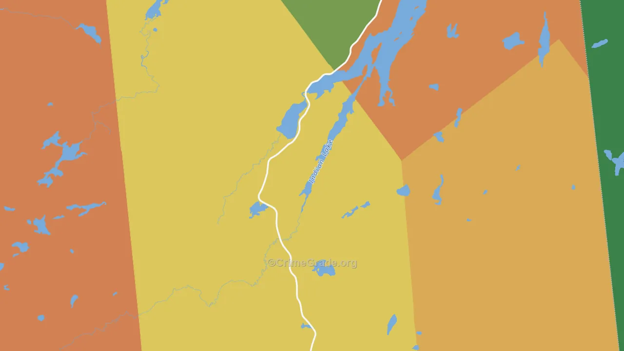 Hamilton County, NY Map of Drug-Related Crime Rates