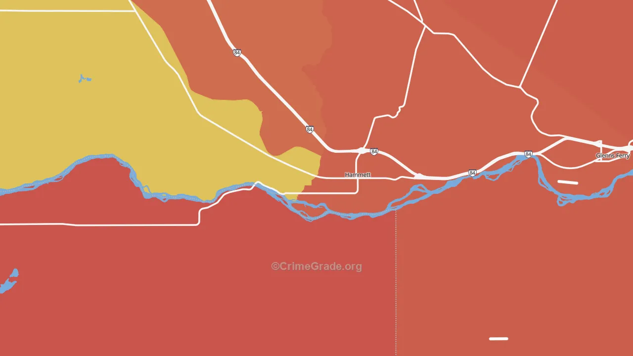 Hammett, ID Map of Drug-Related Crime Rates