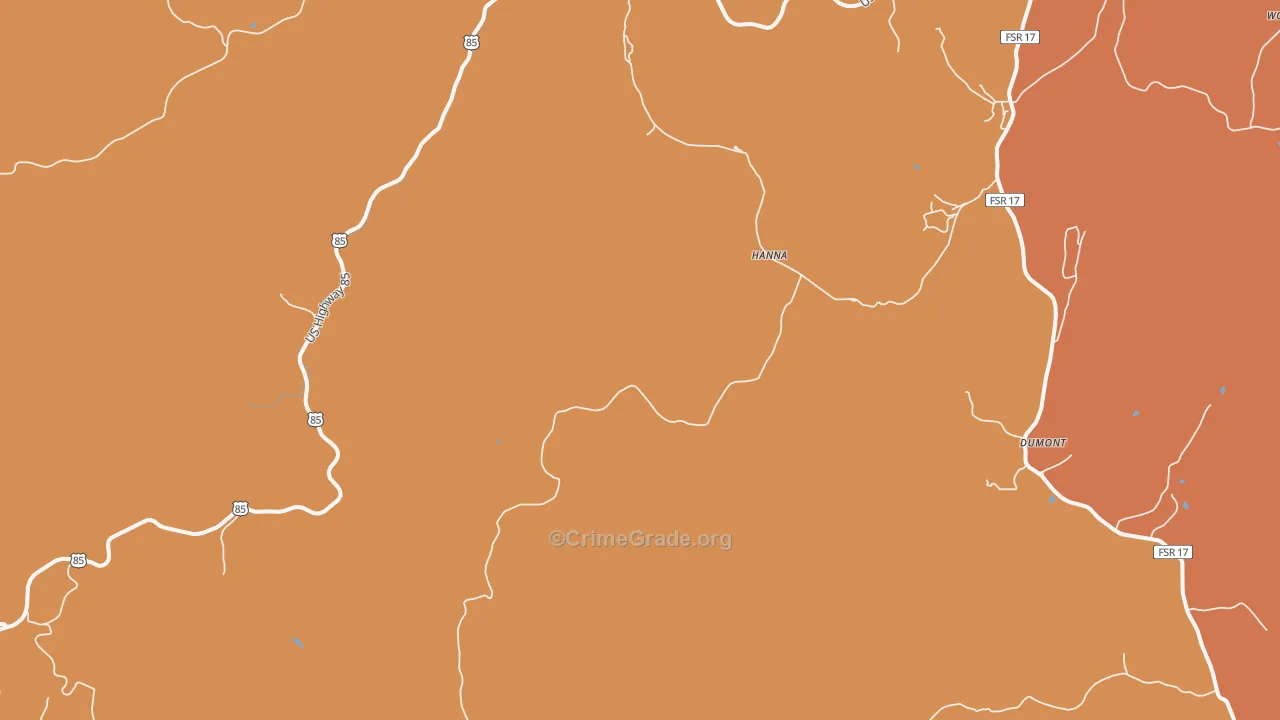Hanna, SD Map of Drug-Related Crime Rates
