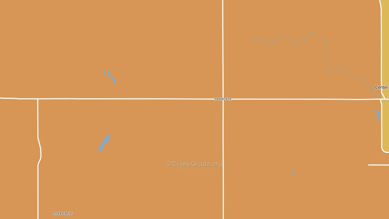 Hannover, ND Map of Drug-Related Crime Rates