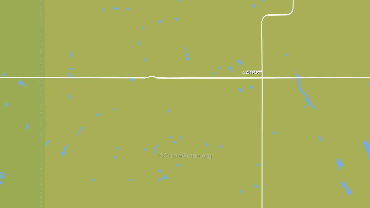 Hansboro, ND Map of Drug-Related Crime Rates